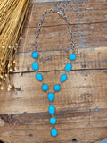 Turquoise drop necklace