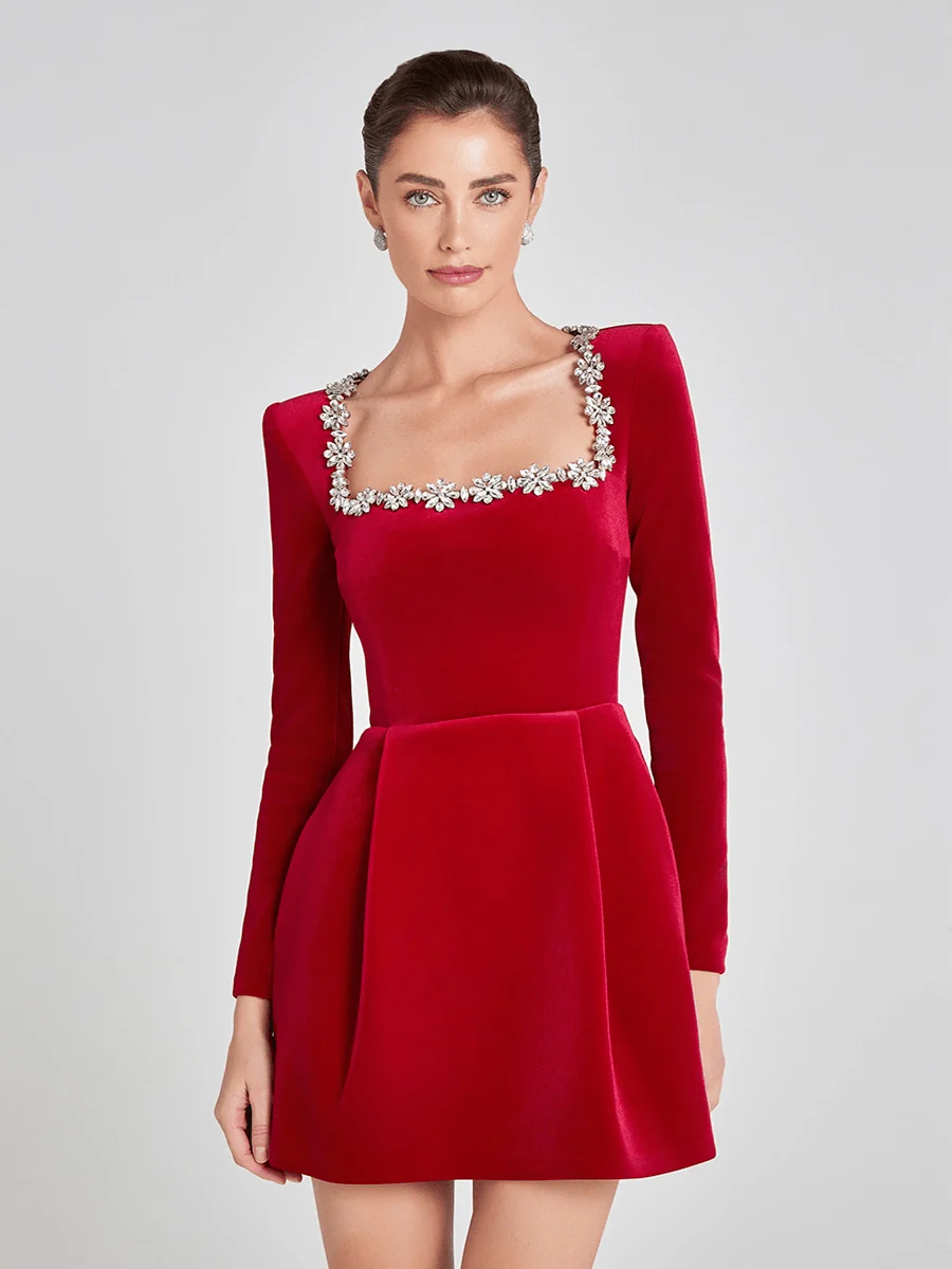 Aila Christmas Dress – Festive Holiday Style
