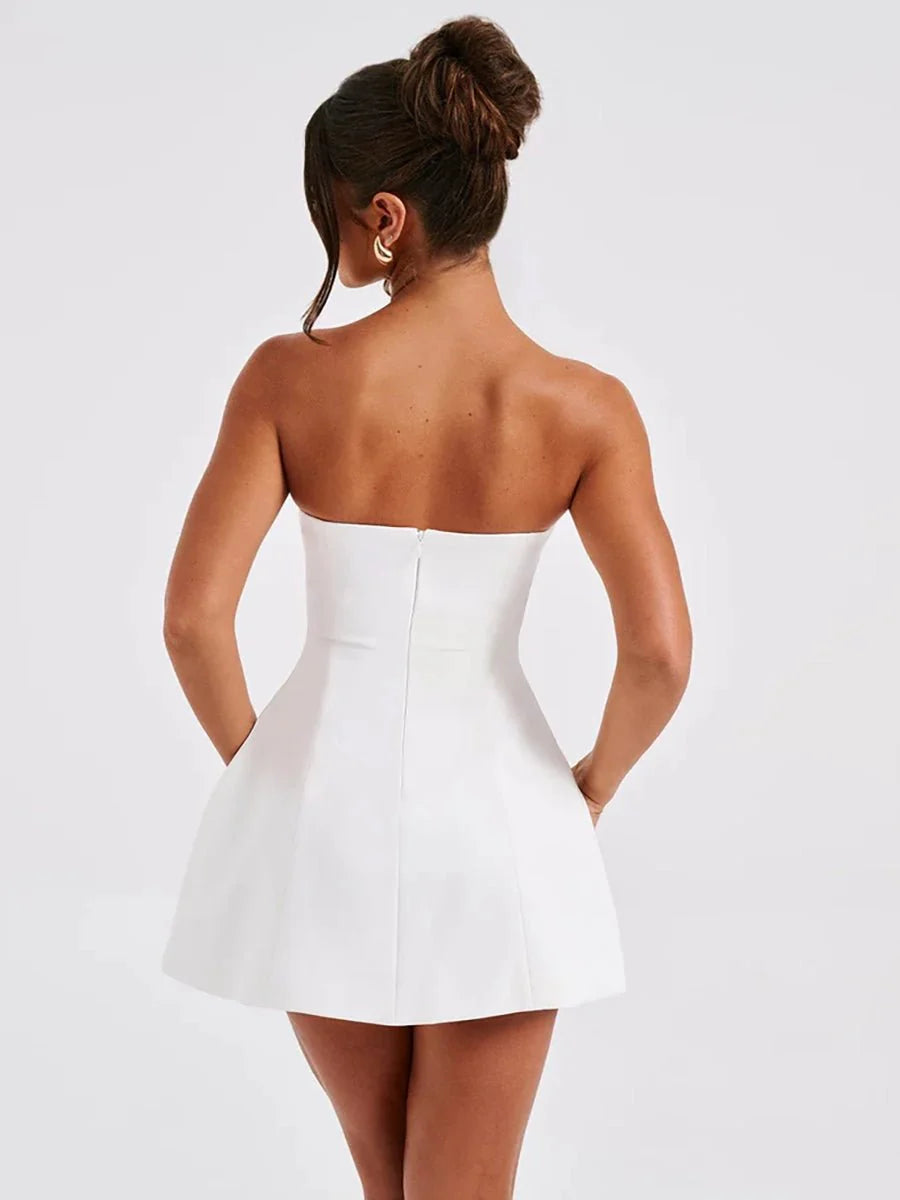 Daisy Summer Tube Dress - Floral Chic for Sunny Days